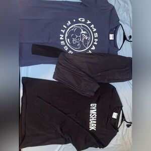 2 Gymshakr Tees Size S and 1 Jogger. Size XS And is free. All Sold Together